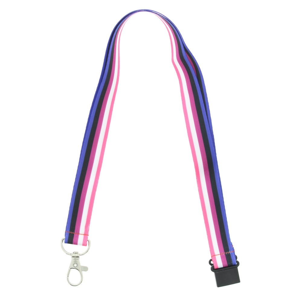 Zac's Alter Ego - 90cm Genderfluid with Detachable Keyhook Cordon/Lanyard - Multicolore